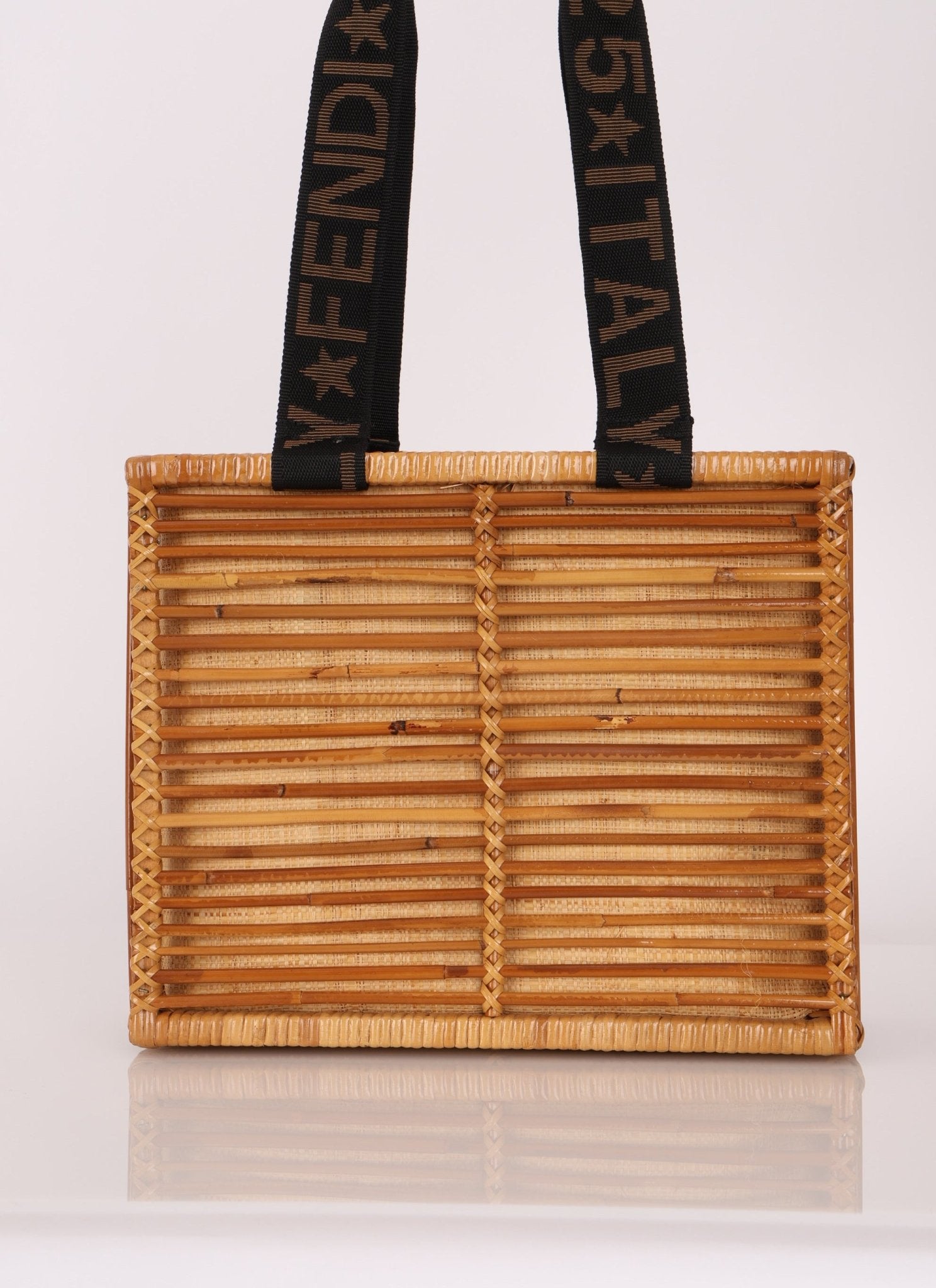 Fendi Rattan and Bamboo Small Tote - FashioNica