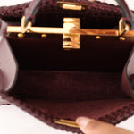 Fendi Woven Leather Petite Peekaboo ISeeU w Strap - FashioNica