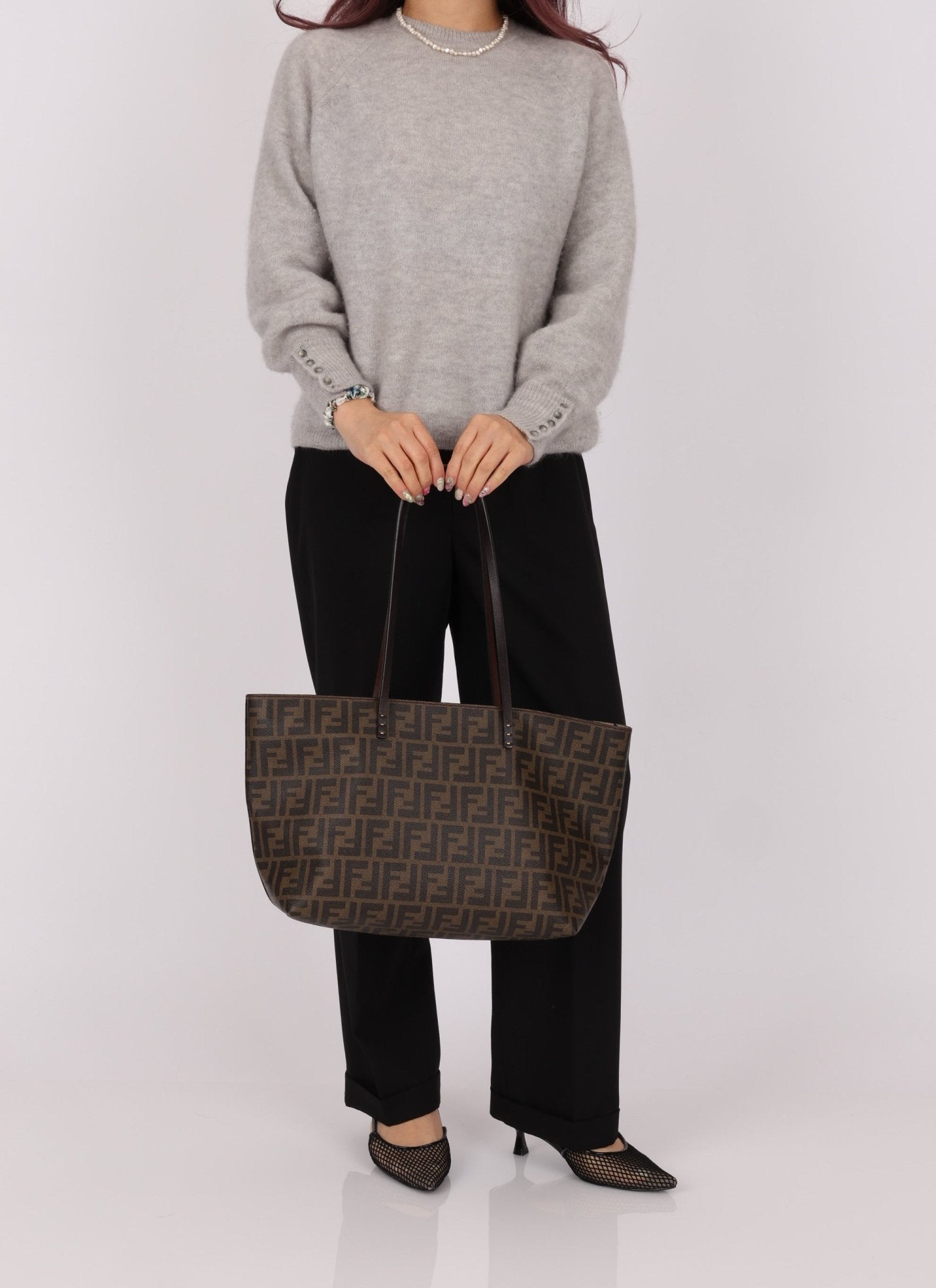 Fendi Zucca Coated Canvas Tote - FashioNica