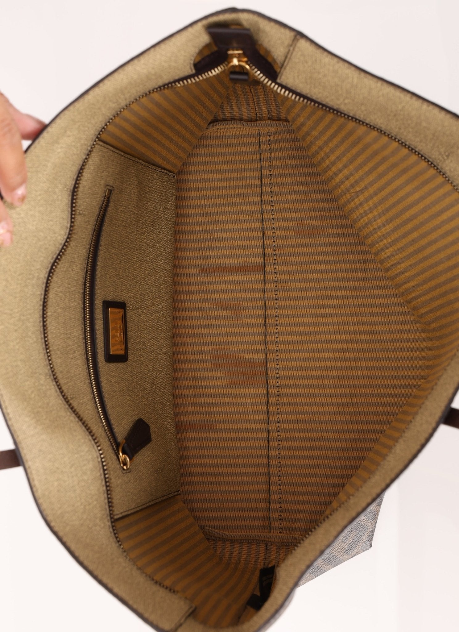 Fendi Zucca Coated Canvas Tote - FashioNica