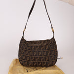 Fendi Zucca Rounded Crossbody - FashioNica