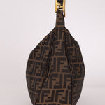 Fendi Zucca Rounded Crossbody - FashioNica