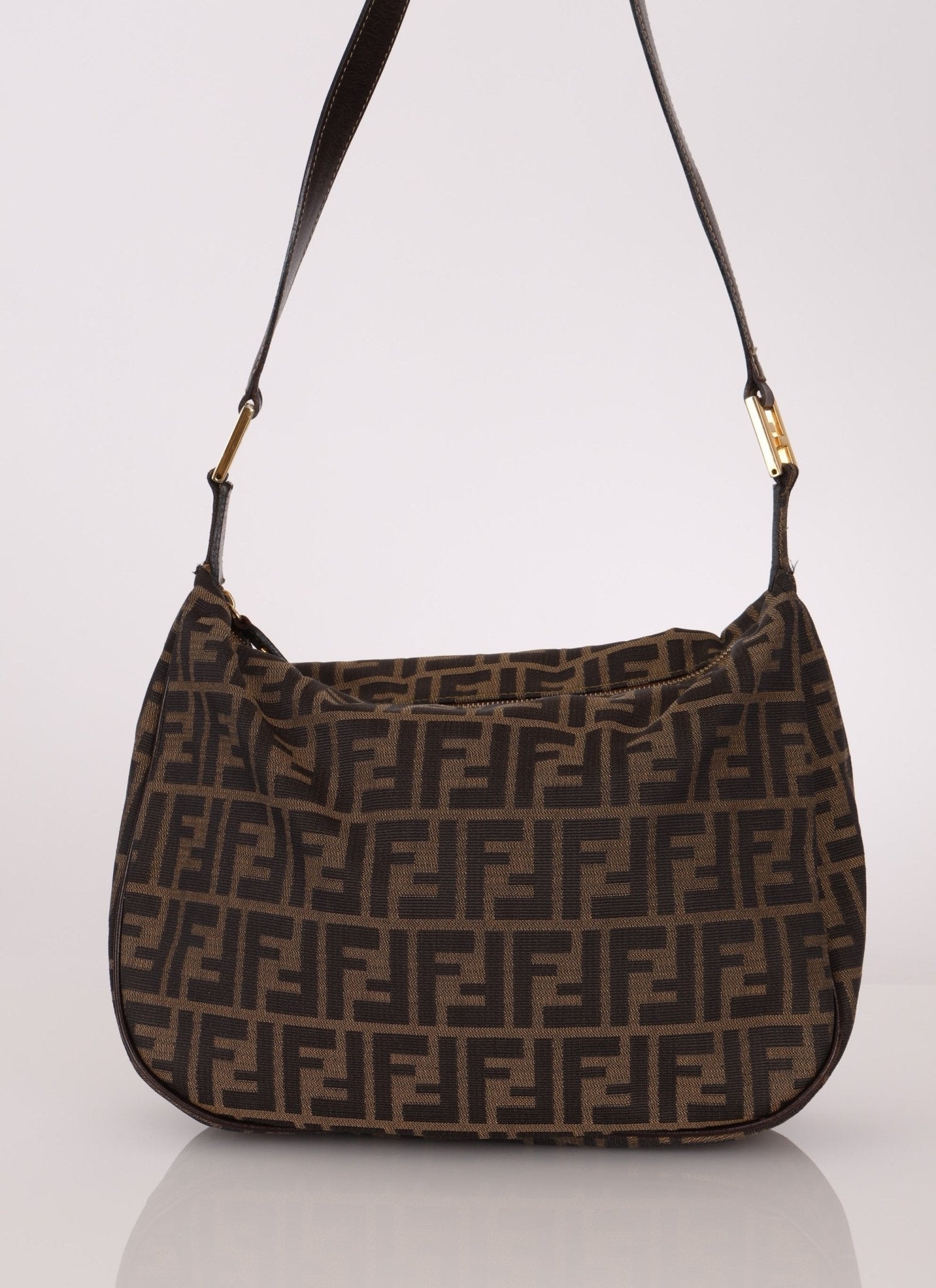 Fendi Zucca Rounded Crossbody - FashioNica