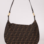 Fendi Zucca Rounded Crossbody - FashioNica