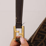 Fendi Zucca Rounded Crossbody - FashioNica