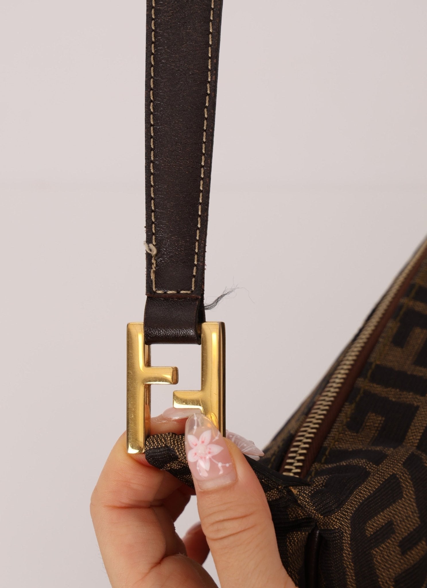 Fendi Zucca Rounded Crossbody - FashioNica