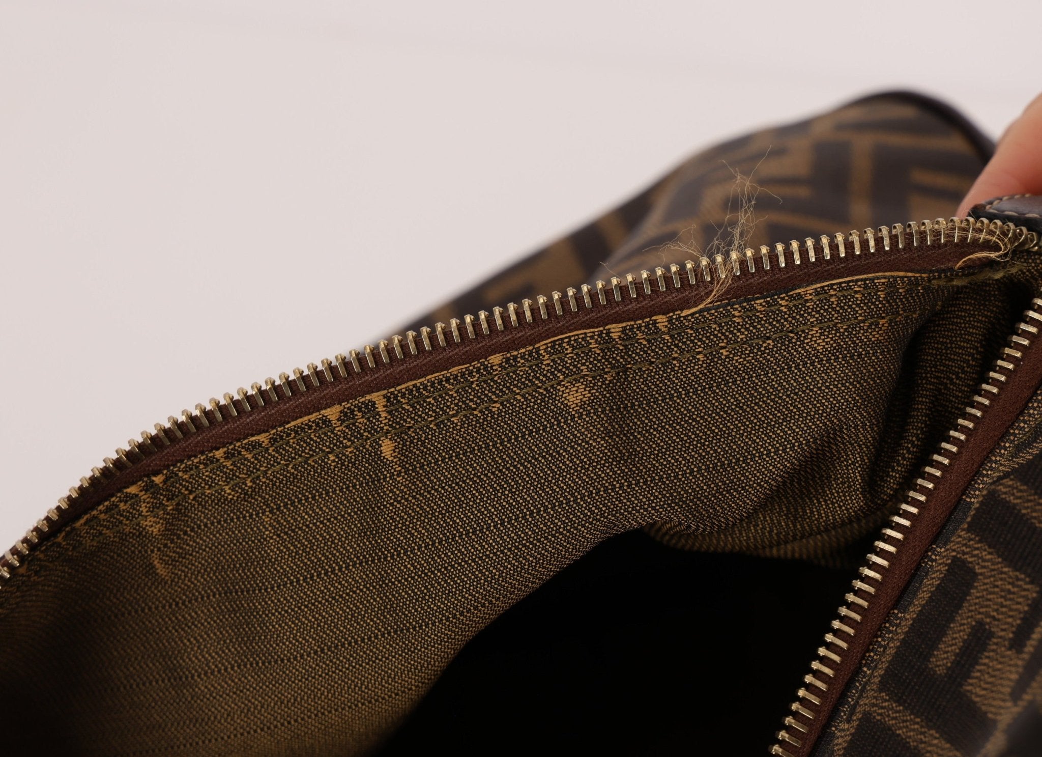 Fendi Zucca Rounded Crossbody - FashioNica