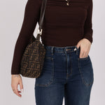Fendi Zucca Rounded Crossbody - FashioNica