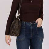 Fendi Zucca Rounded Crossbody - FashioNica