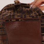 Fendi Zucca Velvet Boston Bag - FashioNica