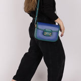 Gucci 1955 Blue Boxcalf Horsebit Shoulder Bag - FashioNica