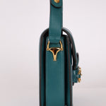 Gucci 1955 Blue Boxcalf Horsebit Shoulder Bag - FashioNica
