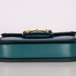Gucci 1955 Blue Boxcalf Horsebit Shoulder Bag - FashioNica