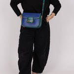 Gucci 1955 Blue Boxcalf Horsebit Shoulder Bag - FashioNica