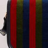 Gucci 1955 Velvet Baiadera Stripe Horsebit Shoulder Bag - FashioNica