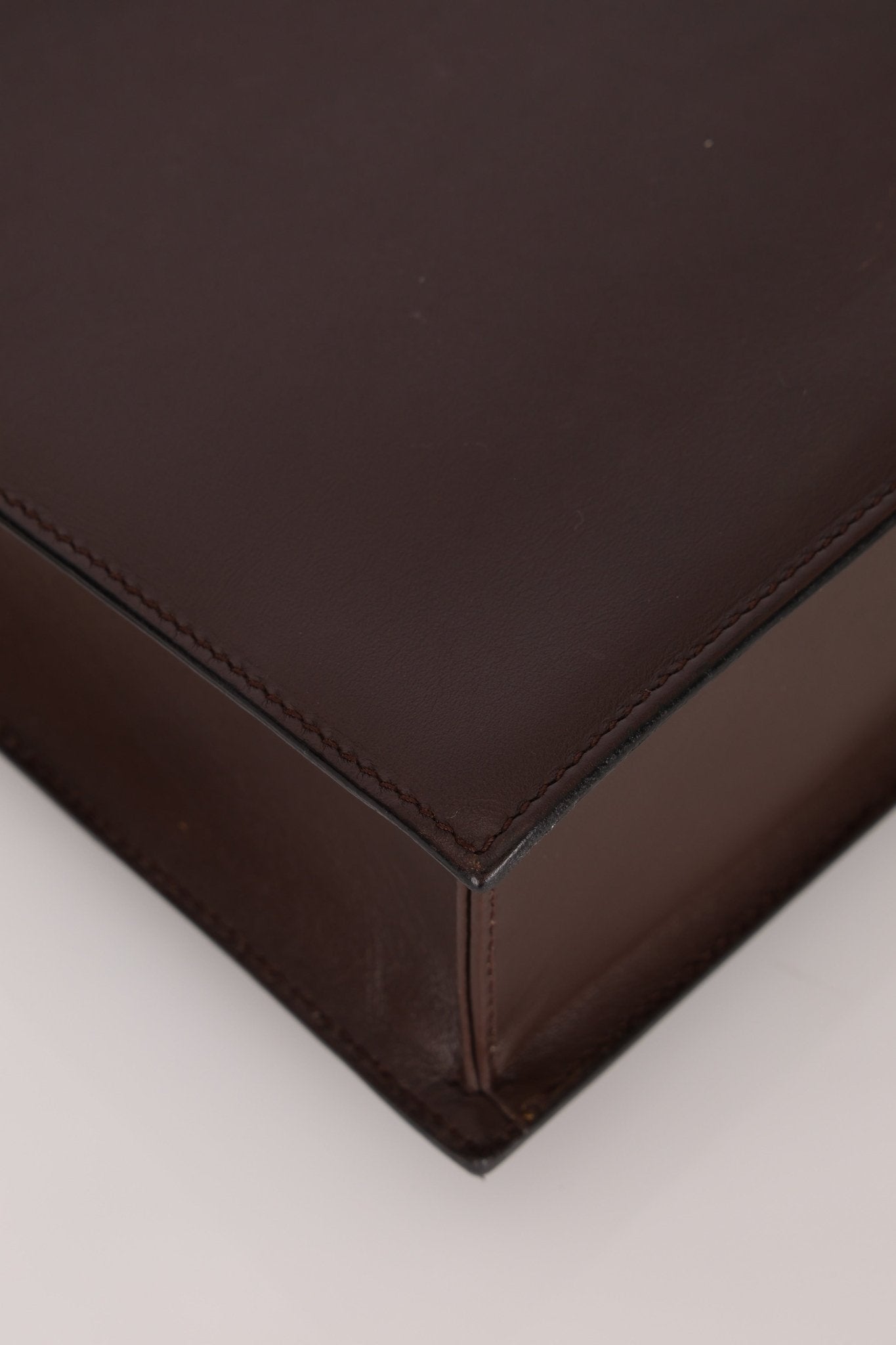 Gucci Box Calf Chocolate Square G Flap Bag - FashioNica