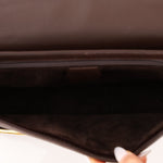 Gucci Box Calf Chocolate Square G Flap Bag - FashioNica