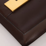 Gucci Box Calf Chocolate Square G Flap Bag - FashioNica