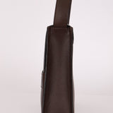 Gucci Box Calf Chocolate Square G Flap Bag - FashioNica