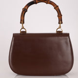 Gucci Boxcalf Chocolate Bamboo Top Handle - FashioNica