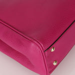 Gucci Calfskin Bamboo Bright Bougainville Mini Shopper Tote - FashioNica