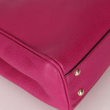 Gucci Calfskin Bamboo Bright Bougainville Mini Shopper Tote - FashioNica