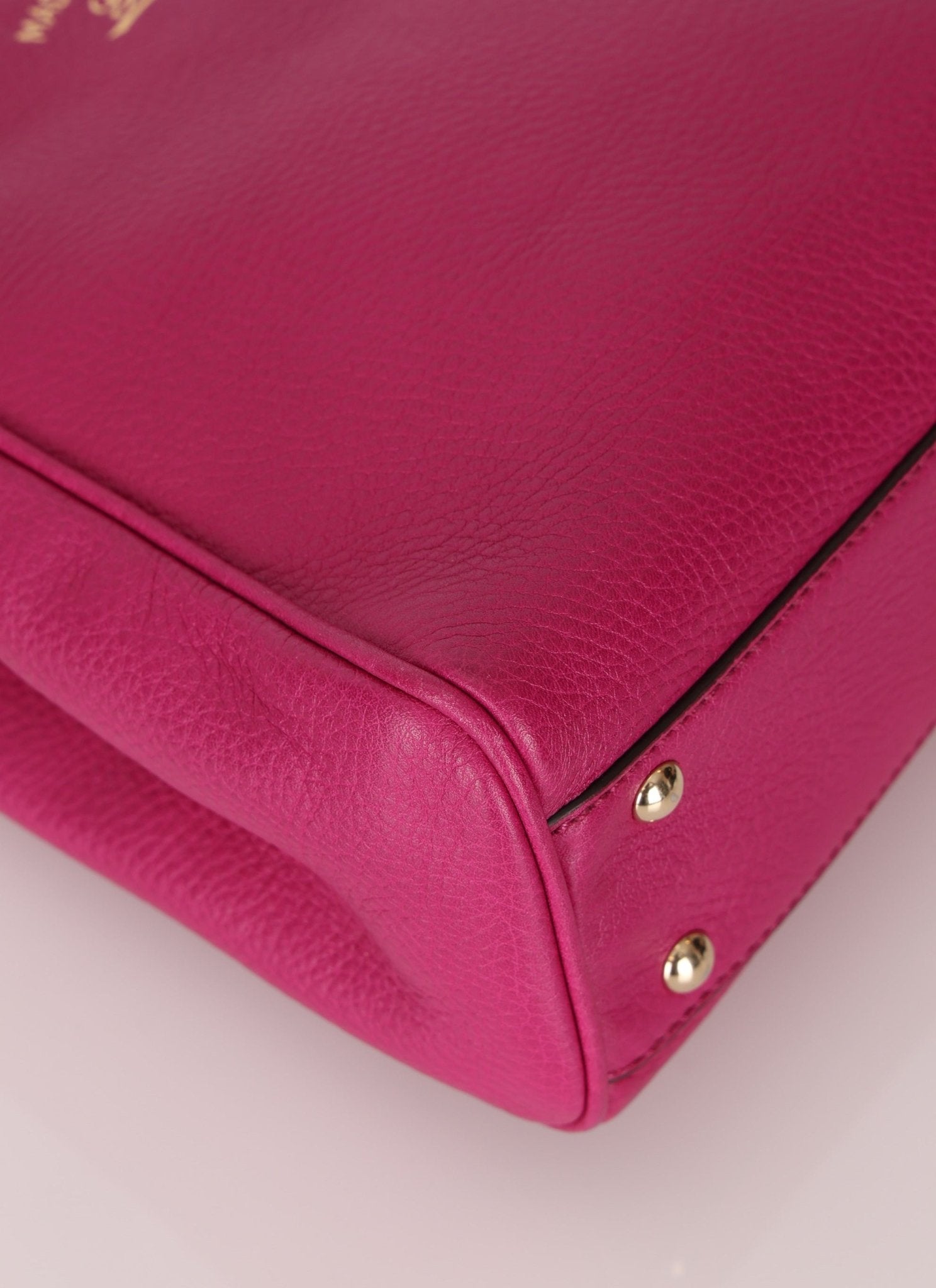 Gucci Calfskin Bamboo Bright Bougainville Mini Shopper Tote - FashioNica