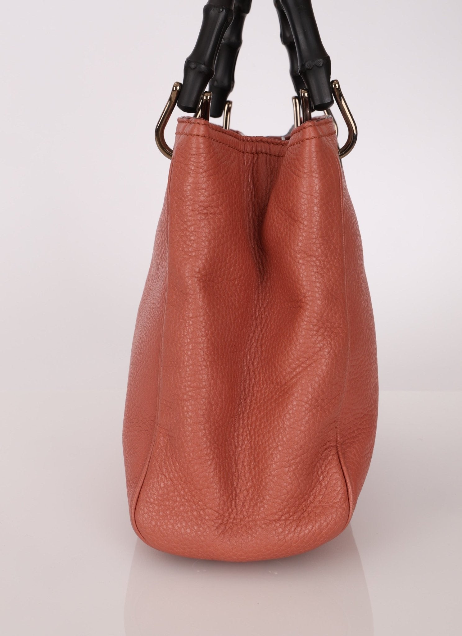 Gucci Calfskin Bamboo Shopper Mini Tote with Strap - FashioNica