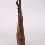 Gucci Chocolate Monogram Canvas Shoulder Bag - FashioNica