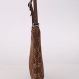 Gucci Chocolate Monogram Canvas Shoulder Bag - FashioNica