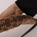 Gucci Chocolate Monogram Canvas Shoulder Bag - FashioNica