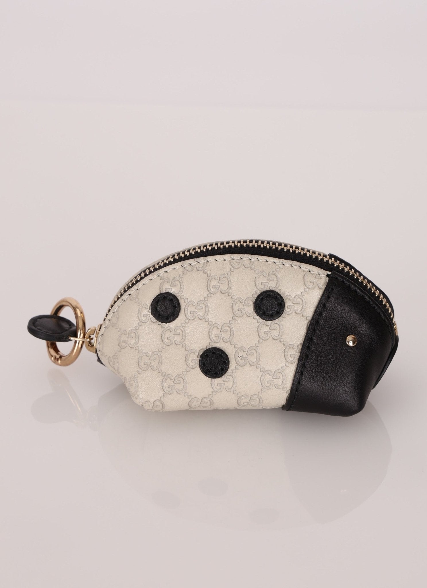Gucci Guccissima Leather Ladybug Pouch - FashioNica