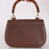 Gucci Leather Brown Bamboo Top Handle w/ Strap - FashioNica