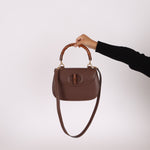 Gucci Leather Brown Bamboo Top Handle w/ Strap - FashioNica