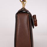 Gucci Leather Brown Bamboo Top Handle w/ Strap - FashioNica