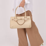 Gucci Leather Rosegold Horsebit Chain Ivory Handle Bag - FashioNica