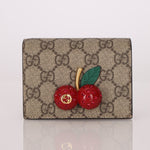 Gucci Monogram Cherries Wallet - FashioNica