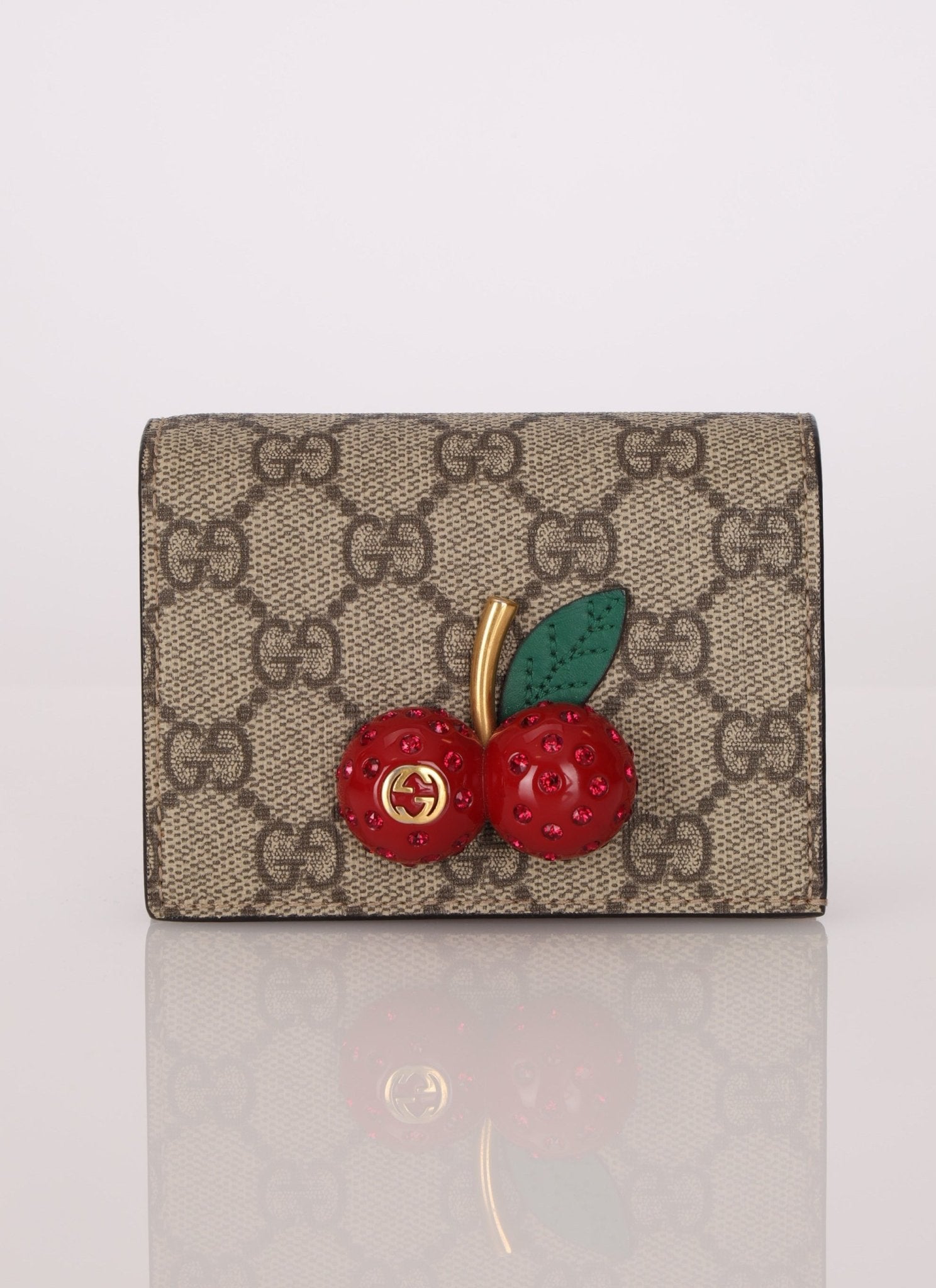 Gucci Monogram Cherries Wallet - FashioNica
