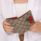 Gucci Monogram Cherries Wallet - FashioNica