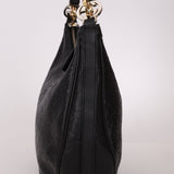 Gucci Monogram Embossed Leather Hobo - FashioNica