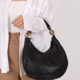 Gucci Monogram Embossed Leather Hobo - FashioNica