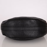 Gucci Monogram Embossed Leather Hobo - FashioNica
