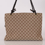 Gucci Monogram Leather Braided Tote - FashioNica
