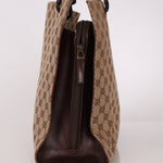 Gucci Monogram Leather Braided Tote - FashioNica