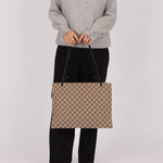 Gucci Monogram Leather Braided Tote - FashioNica