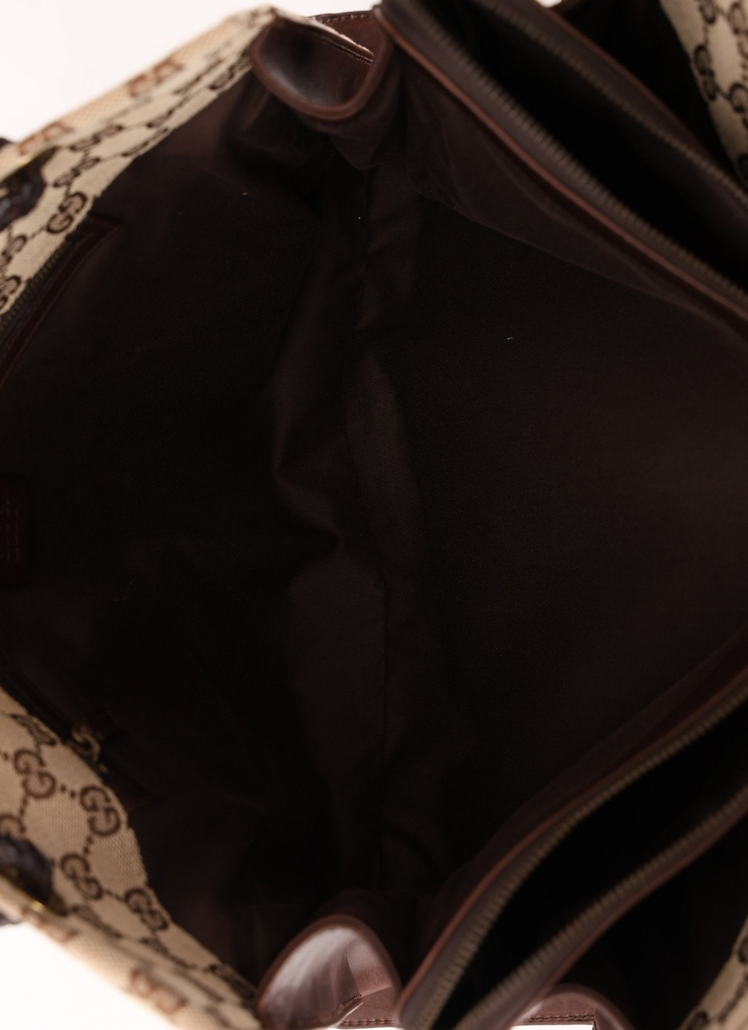 Gucci Monogram Leather Braided Tote - FashioNica