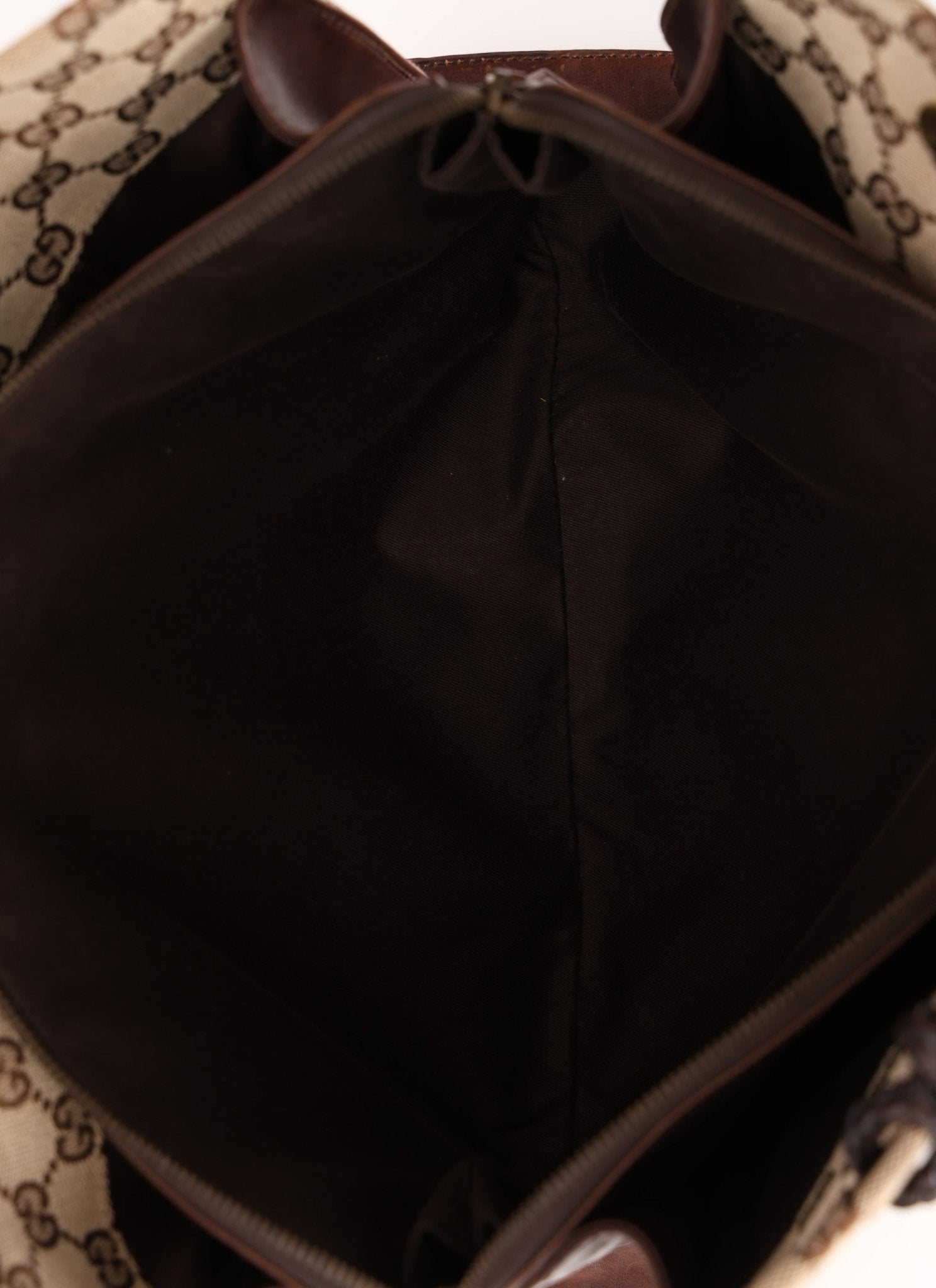 Gucci Monogram Leather Braided Tote - FashioNica