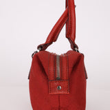 Gucci Monogram Mini Red Boston Bag - FashioNica