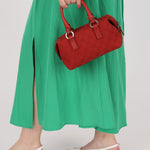 Gucci Monogram Mini Red Boston Bag - FashioNica