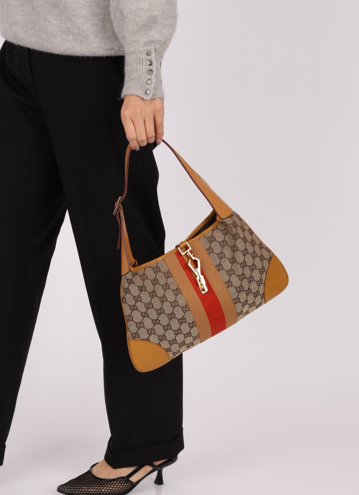 Gucci Monogram Small Vintage Jackie - FashioNica